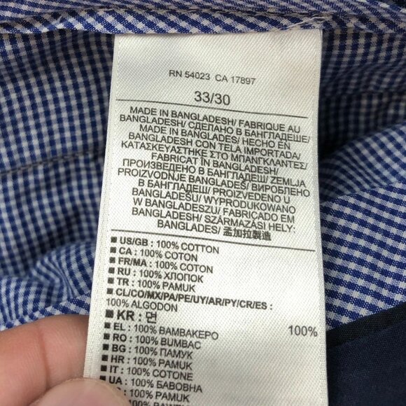 Banana Republic Mens Pants Size 33x30 Non-Iron Tailored Fit Chino Straight Leg - Picture 9 of 16